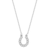 Swarosk-collar con colgante de herradura de piedra de circón para mujer, collar de cristal en forma de U de plata 925, regalo de joyería ﻿ - details 0