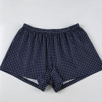 Pantalones cortos básicos cómodos e informales sueltos con botones de cintura elástica tejidos a rayas de verano para mujer - details 66