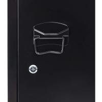 Archivador Estilo Industrial Armario de Almacenamiento con Llave Muebles de Oficina Negro - details 5