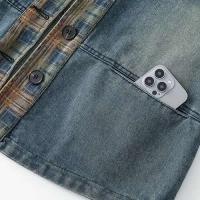 Chaleco Denim Retro para Mujer Chaleco Ajustado sin Mangas, Botón Único, Moda Casual de Primavera y Otoño, Novedad 2024 - details 4