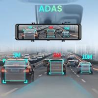 4K Car Rearview Mirror Dash CAM Camera,11.26 Inch IPS Touch Screen Wireless CarPlay