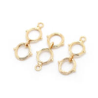 Pulsera de Tirantes Geométricos de Latón Dorado 18K Clasps para Hacer Joyería DIY - details 120