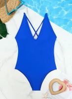 Traje de Baño de Una Pieza Blanco Ajuste de Cuerpo, Dacron, Estilo de Verano/Primavera 24, No Retirable - details 21