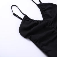 Vestido plisado con cuello en V, nuevo diseño de nicho de verano falda dulce y fresca YL23309GN - details 28