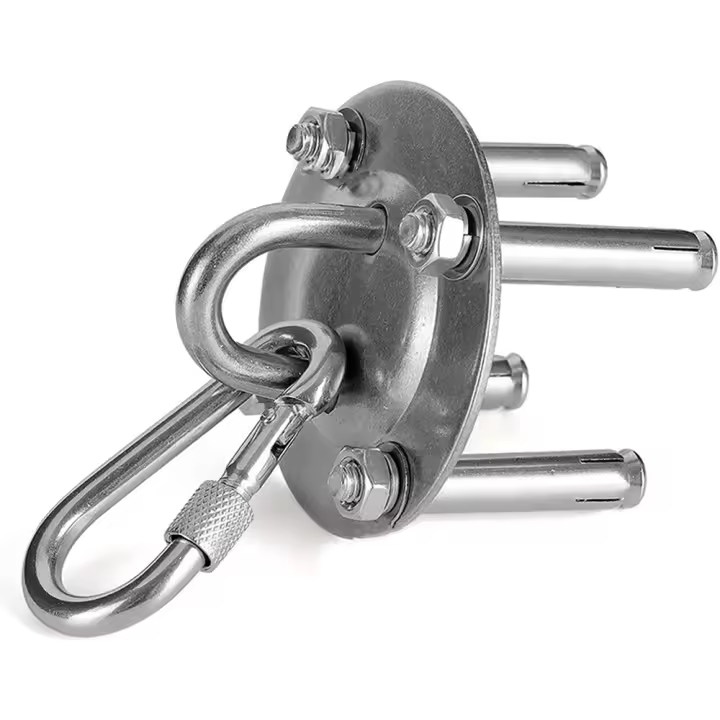 Juego de hamaca de acero inoxidable para colgar en el techo y yoga, Soporte para Hamaca de Yoga - 1