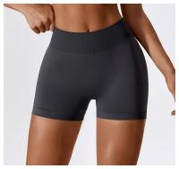 Shorts de Yoga de Cintura Alta Ajuste Ajustado para Abdomen y Cadera Material de Nylon - details 9