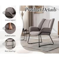 Sofá de Salón Moderno de Lino Estilo de Descanso con Brazo para Dormitorio - details 10