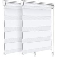 Doble Capa Noche y Día, Tejido, Fácil de Instalar para Ventanas y Puertas, Protección Solar - details 3