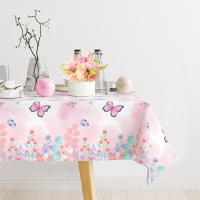 Mantel impermeable Primavera Verano mesa de mariposa al aire libre decoración de fiesta de feliz cumpleaños para niña - details 1