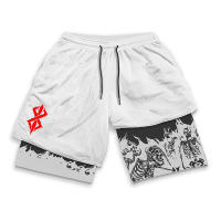 Pantalones Cortos de Entrenamiento Berserk con Estampado de Calavera Secado Rápido, Elástico, Con Pocetas para Hombres Ropa Activa de Verano - details 10