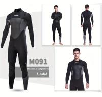 Traje de neopreno de cuerpo completo para hombre, Traje de buceo de manga larga, traje de baño de protección solar para hombre - details 2