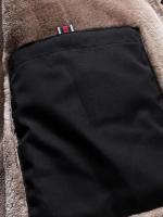 Chaqueta Abrigo de Moda para Hombres Cálida y Amplia de Talla Grande Estilo Casual Color Puro - details 1