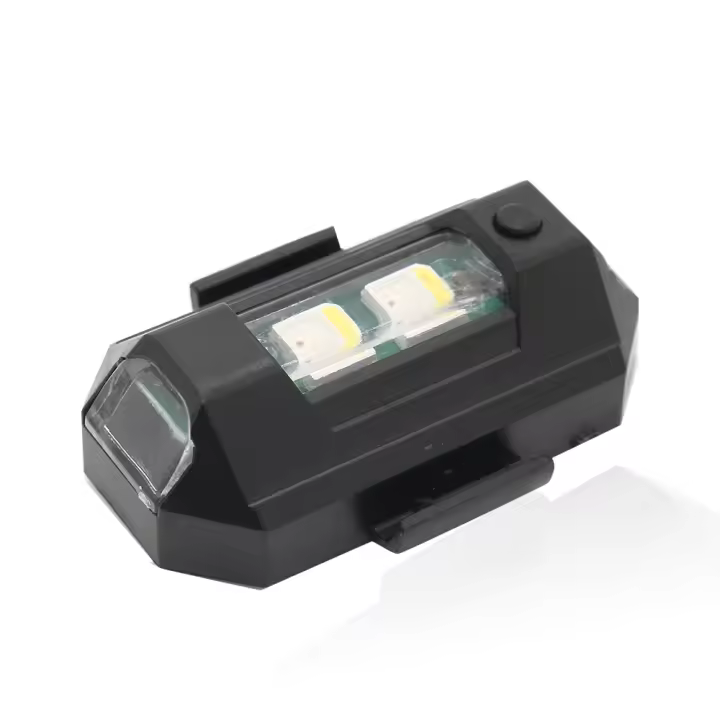Luz de advertencia LED Universal para motocicleta, 7 colores, Mini USB, luz estroboscópica, bicicleta, avión, intermitente nocturno, indicador de señal de giro - 1