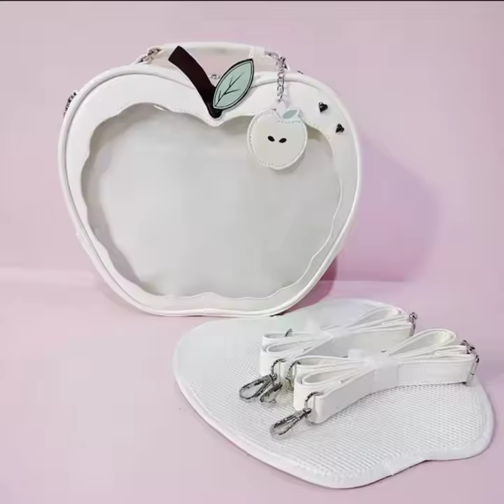 Bolsa con cremallera Kawaii Fruit Itabag PU Idol, almacenamiento de mercancías, bolsillo transparente, bolsa de muñeca de algodón, bolsa para artículos pequeños, mochilas de moda - 1