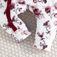 Conjunto de sombrero de regalo para niña recién nacida, pelele de 1 a 18 meses, bonito lazo Floral, ropa para niño pequeño, mono bonito de manga larga con botones pequeños - details 6
