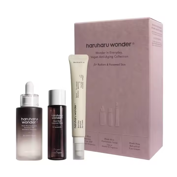haruharu wonder Colección Vegan Well-Aging, set de regalo navideño coreano para el cuidado de la piel, adecuado para todo tipo de piel - 1