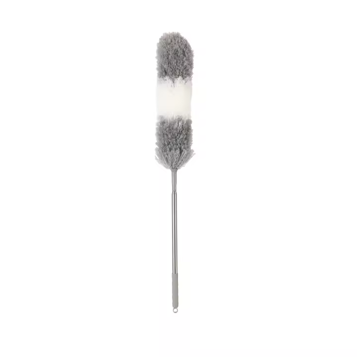 BOOMJOY Escoba de Microfibra Extensible de 96", Cubierta Resistente a Arañazos con Poste de Acero Inoxidable Cabeza Flexible Lavable - 1