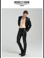 Pantalones para hombres jóvenes, nuevo estilo, corte ajustado, diseño adelgazante de gran tamaño, motociclismo - details 7