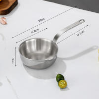 Sartén De Aceite De Acero Inoxidable 12cm Mini Sopa De Huevo Olla De Leche Para Cocinar Salsa Herramienta De Cocina Resistente Al Escaldado Accesorios De Cocina - details 4