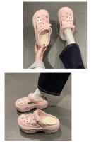 Sandalias nuevas DIY 2024, zuecos de dibujos animados, mules para mujer, plataforma de 7 cm, pantuflas de playa, con agujeros, zapatos de jardín para estudiantes y niñas - details 7