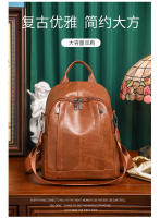 Mochila De Cuero pu para mujer, bolso de hombro femenino, mochila de viaje vintage, mochila de trabajo informal, regalo - details 1