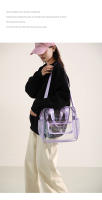 Bolso de hombro tipo bandolera transparente de PVC para natación y playa, gran capacidad, impermeable, para verano, Fitness, Yoga, bolso deportivo - details 17