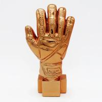 Guantes de Golfista de Resina Dorados Trofeo de Fútbol de 26cm Regalo Personalizable para Fanáticos - details 5