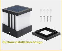 Luz de Poste Solar Moderna RXUNS Lámpara de Columna de Patio Impermeable IP65 Brillo de 300lm - details 14