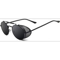Gafas de Sol Steampunk Estilo Redondas Vintage Polarizadas Retro Gafas UV400 Protección Marco de Metal - details 3
