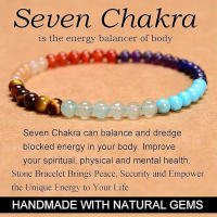 Pulsera De Cuentas Elásticas Ajustables De Siete Pulsos Naturales, Regalo Del Día Del Padre, Joyería De Temperamento Hecha A Mano - details 1