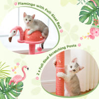 PAWZ Road Árbol de Calzado para Gatos 4 Niveles de Muebles Estilo Flamenco - details 7