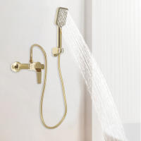 Grifo de ducha de mano, para bañera, ducha de pared,juego de ducha con soporte y manguera de ducha de 1,5m - details 4