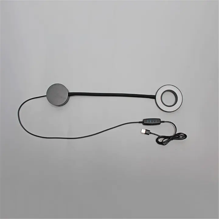 Lámpara LED de pared regulable, luces de 5W, color blanco y negro, DC5V, atenuación por USB, para lectura de cabecera, cuello de cisne, para dormitorio, novedad - 1