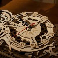 Robotime Rokr Reloj de Búho 3D Kit de Bloques de Madera DIY Montaje Fácil - details 2