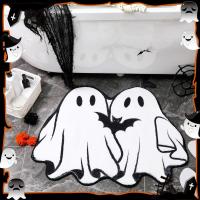Felpudo de Halloween, alfombra de imitación de cachemira, absorbente y antideslizante para baño, resistente a las manchas y al desgaste, decoración de Halloween - details 8