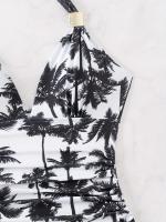 Bañador De Una Pieza Con Estampado De Leopardo Para Mujer, Bañador Con Escote Halter, Espalda Descubierta Sexy, Moda increíble Para Mujer - details 19
