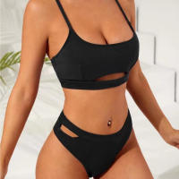 2025 nuevo traje de baño dividido sin tirantes para mujer, Bikini Sexy de playa, traje de baño de aguas termales - details 0