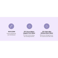 aha bha pyrus malus apple fruit water salix alba willow bark water treat blackheads whiteheads firm