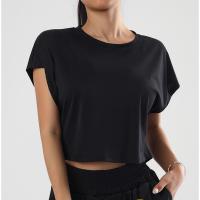 Camiseta de Yoga de Verano Top Casual con Secado Rápido Ropa Suelta y Transpirable de Manga Corta para Mujer Ideal para Correr al Aire Libre - details 7
