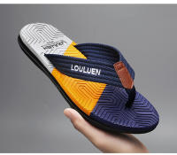 Chanclas de Verano para Hombre, Sandalias Antideslizantes de Bloques de Color para Exteriores, Chanclas de Suela Suave para Hombre, Chanclas de Punta Vietnamita para Conducir - details 16