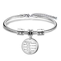 Pulsera de acero inoxidable con etiqueta y letras de acero, la más vendida en Italia. - details 6