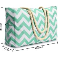 Bolsos de playa para mujer Bolso grande de playa impermeable Bolsos de playa con cremallera Bolso de piscina impermeable a prueba de arena Bolso grande - details 20
