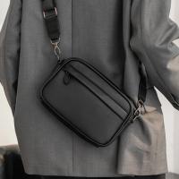 Mochila De Cuero PU sólido para hombre, bolso escolar de alta capacidad, de lujo, a la moda, para viaje de negocios, novedad - details 10