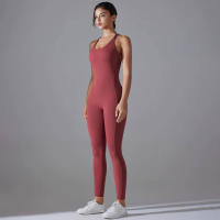 Hamidou-body de Yoga elástico, ropa de gimnasio, ropa deportiva de realce, mono de entrenamiento sin espalda, conjunto de Yoga de alta elasticidad para gimnasio - details 26