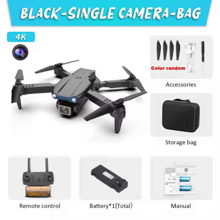 Paisible E99 K3 Cámara Dual 1080P Mini RC Drone barato Dron 2,4G Control remoto Quadcopter helicóptero juguetes para niños niño niña regalo - 1