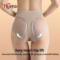 Flarixa Bragas De Malla Con Cintura Alta Para Mujer Modelador De Cintura En Seda De Hielo Briefs De Encaje Elástico Lencería Femenina - details 4