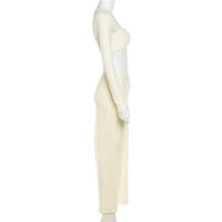 BUNO-Conjuntos de verano para mujer, 2 piezas, moda sólida, nuevo conjunto de dos piezas, manga larga, ombligo descubierto, falda larga, Sexy, elegante, y2k - details 13