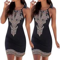 Vestido corto sin mangas Weary para mujer, minivestido sexy con tirantes finos, espalda abierta, para playa, 2021 - details 2