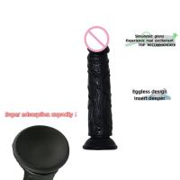 Consolador realista para hombre y mujer, Juguetes sexuales de silicona, masturbador de Pene negro, erótico, punto G, clítoris, juguete sexual anal - details 6