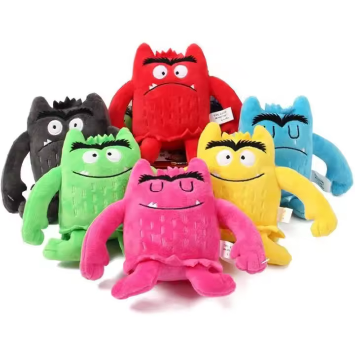 Juguetes de peluche de monstruo de Color, The Monster Plush Color, figura de peluche de monstruo emocional, juguetes educativos (1 Juego) - 1